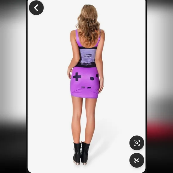 Lavender Gamer Bodycon Dress Blackmilk Clothing Small NWT - Picture 8 of 10